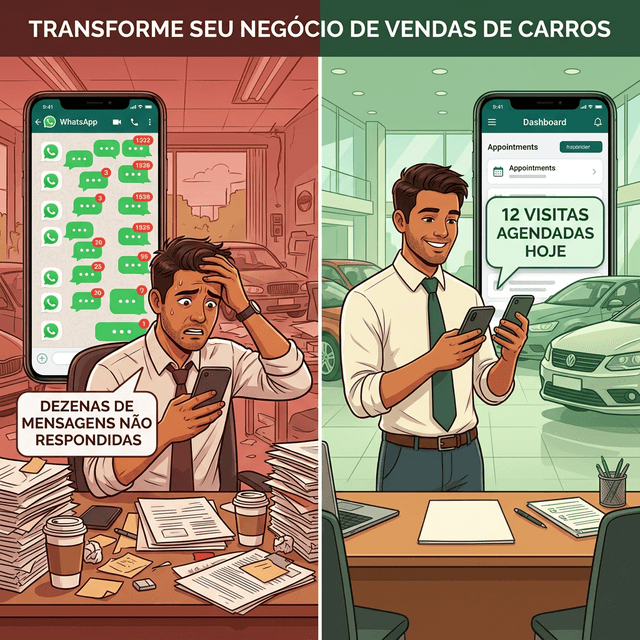 Antes e depois: atendimento manual vs. IA do FechaZap